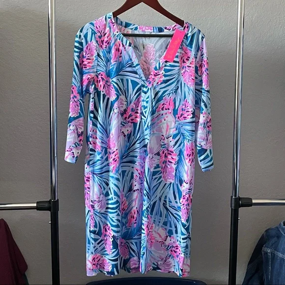 LP Daphne Dress Mr Peacock Blue Tweethearts - L - Picture 2 of 13